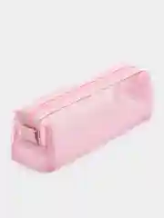 Розовый пенал школьный прозрачный