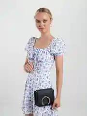 Черный сумка женская на плечо с цепочкой