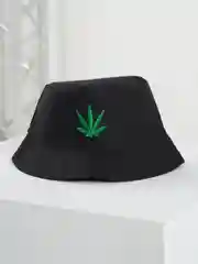 Черный панама с 3D-узором