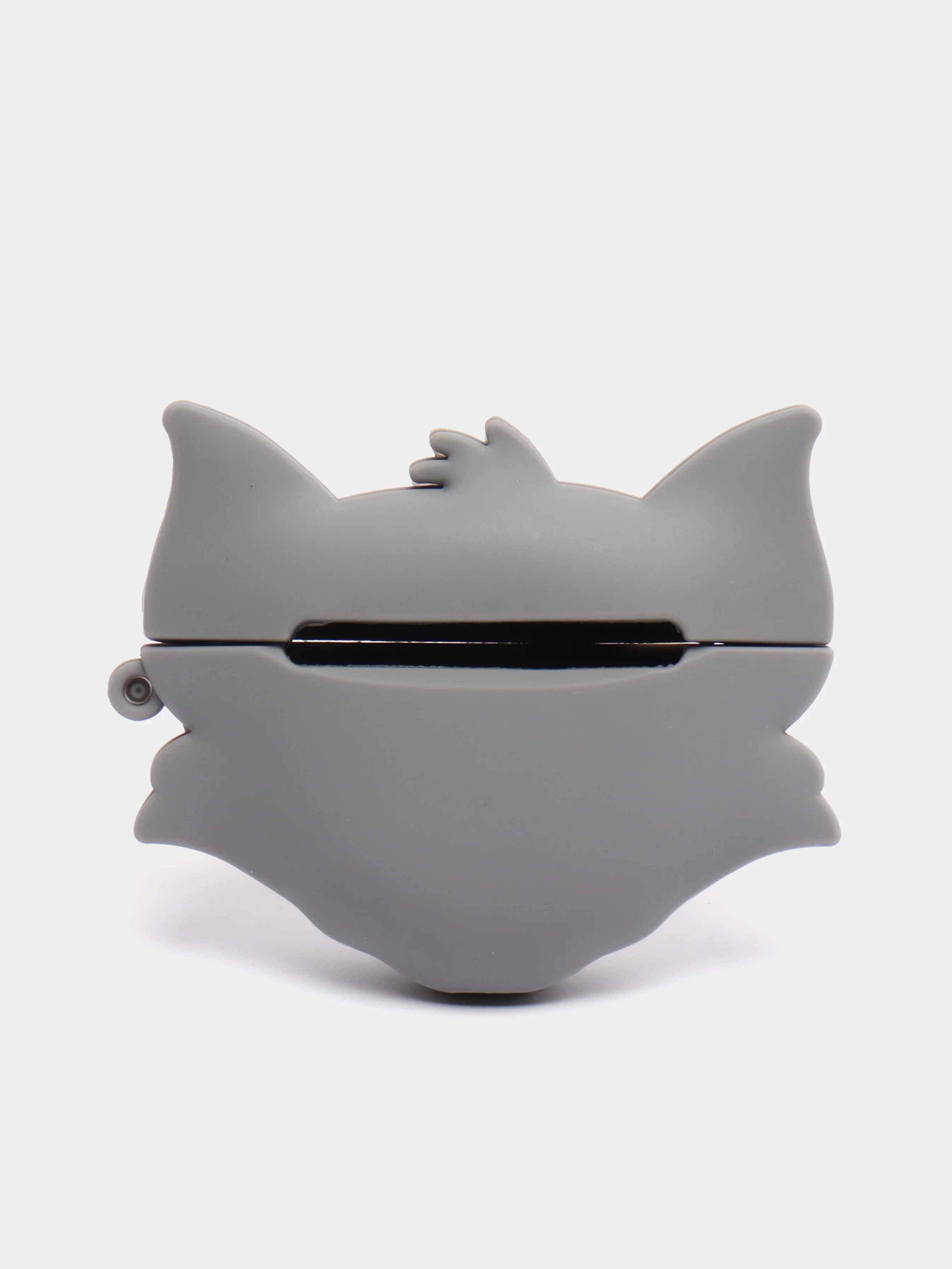Белый чехол для беспроводных наушников AirPods (Аирподс) 1 / 2 / Pro, Pro 2 с карабином