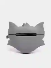 Белый чехол для беспроводных наушников AirPods (Аирподс) 1 / 2 / Pro, Pro 2 с карабином