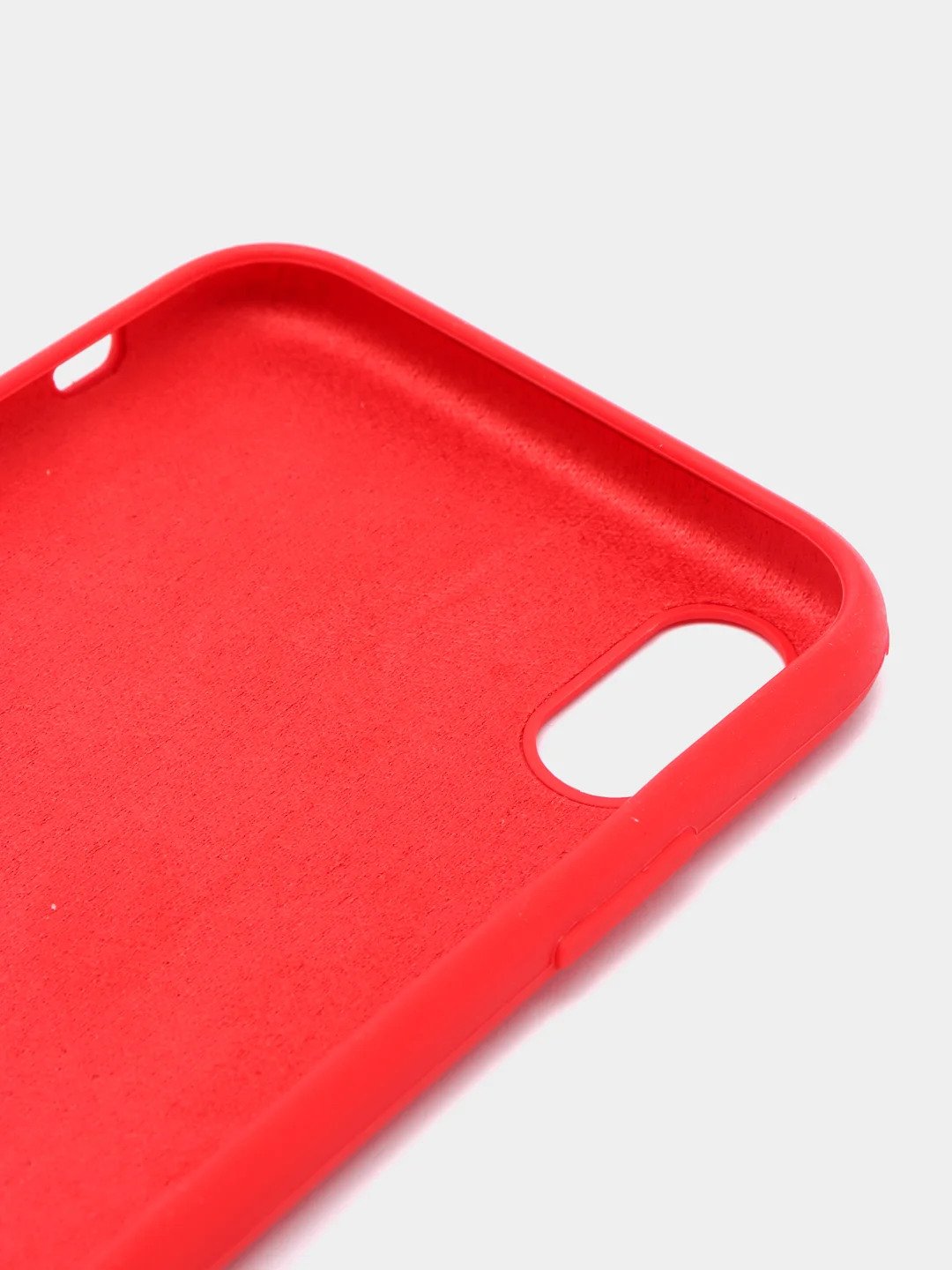 Красный силиконовый цветной чехол iPhone  X, XS, XR, 11, XS MAX