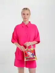 Пастельно-коралловый пляжная сумочка