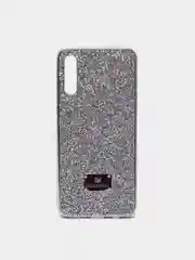 Серебряный чехол со стразами Samsung A32, A22 4G, A22 5G, A50, A51, A52, Redmi Note 10, Note 8 Pro