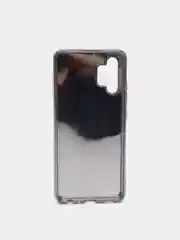 Серебряный чехол со стразами Samsung A32, A22 4G, A22 5G, A50, A51, A52, Redmi Note 10, Note 8 Pro
