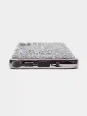 Серебряный чехол со стразами Samsung A32, A22 4G, A22 5G, A50, A51, A52, Redmi Note 10, Note 8 Pro