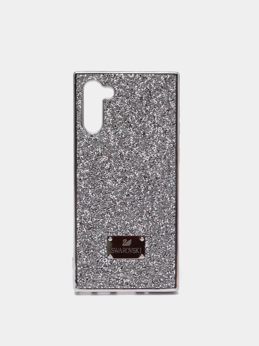 Серебряный чехол со стразами Samsung A32, A22 4G, A22 5G, A50, A51, A52, Redmi Note 10, Note 8 Pro