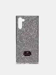 Серебряный чехол со стразами Samsung A32, A22 4G, A22 5G, A50, A51, A52, Redmi Note 10, Note 8 Pro