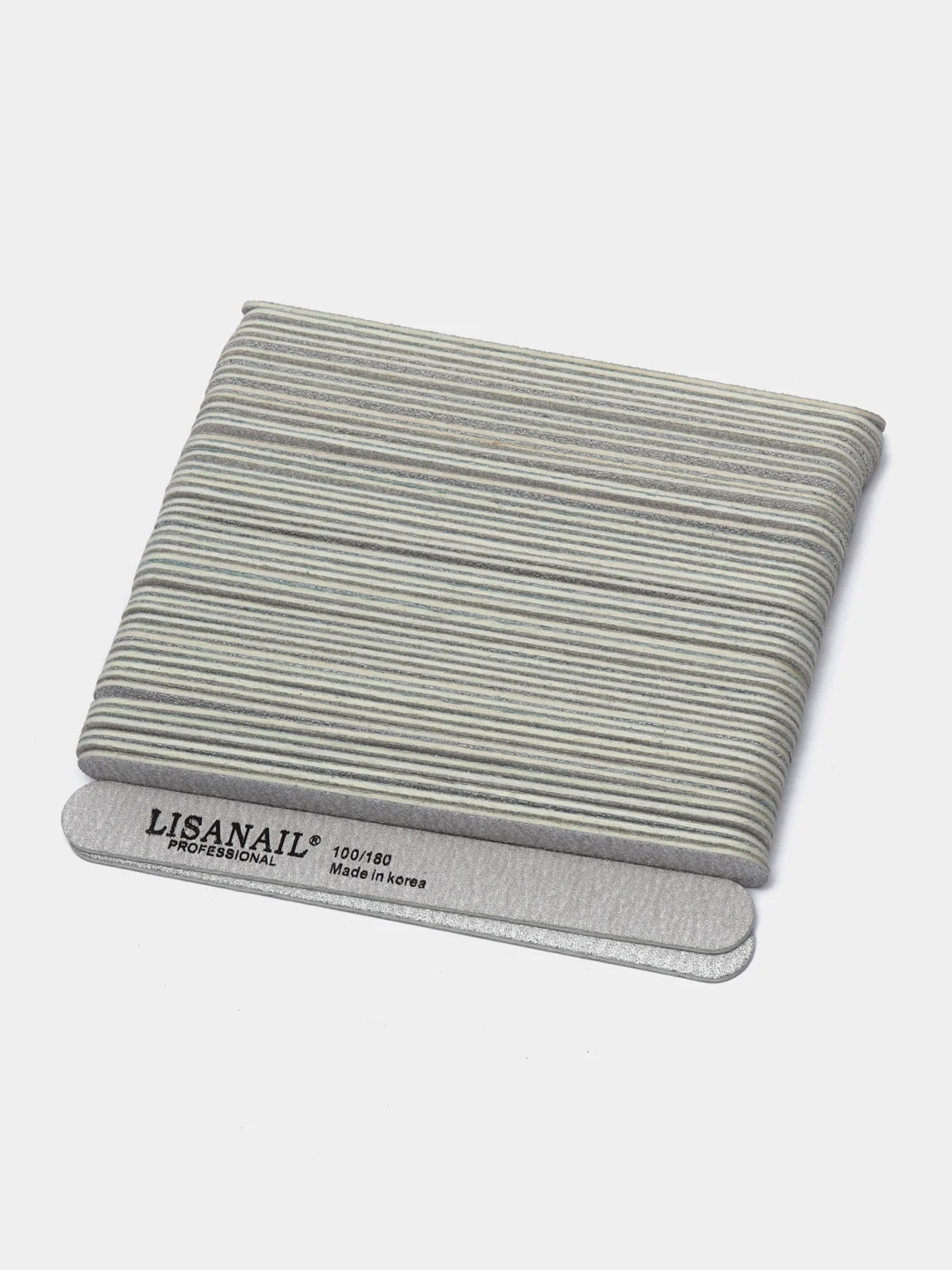 Пилка для ногтей LisaNail, прямая, 100/180