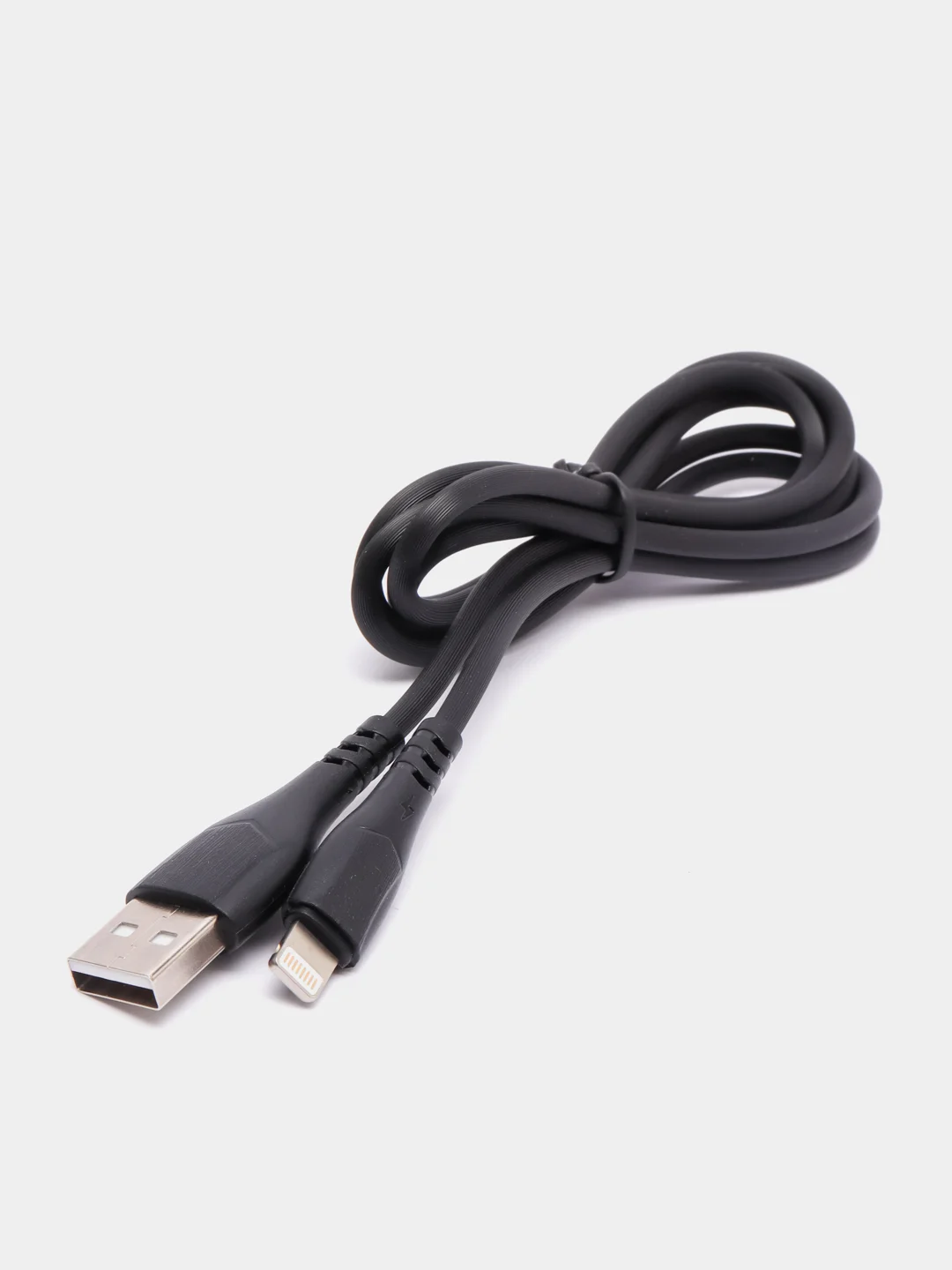 Черный кабель для Apple LIGHTNING 2.4A Borofone BX37/ Кабель ДЛЯ БЫСТРОЙ ЗАРЯДКИ iPhone 1м