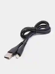 Черный кабель для Apple LIGHTNING 2.4A Borofone BX37/ Кабель ДЛЯ БЫСТРОЙ ЗАРЯДКИ iPhone 1м