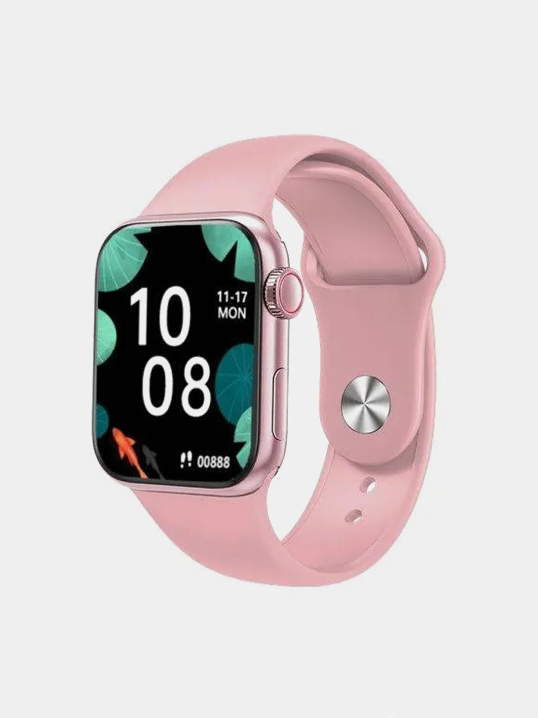 Розовый умные смарт фитнес часы M7 Mini Smart Watch Series 7, 41 mm