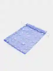 Синий мешочек новогодний подарочный, мешки мешок для упаковки новогодних подарков пакет коробка