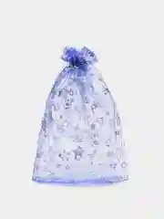 Синий мешочек новогодний подарочный, мешки мешок для упаковки новогодних подарков пакет коробка