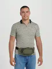 Зелёный хаки поясная сумка Toprock Pirazhok унисекс