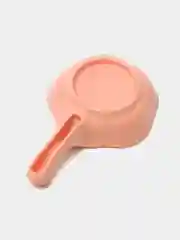 Розовый соусник с ручкой из пшеничного волокна, эко
