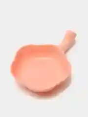 Розовый соусник с ручкой из пшеничного волокна, эко