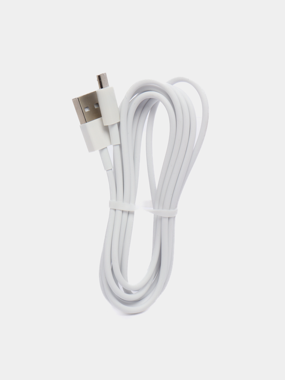 Кабель для зарядки телефона 2,4A micro usb android / Apple Iphone цв. белый  купить по цене 199 ₽ в интернет-магазине KazanExpress