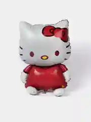 Розовый воздушный шар фигура детский Hello Kitty (Хелло Китти), фольгированный шарик, 116 см