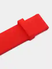 Красный силиконовый ремешок для Xiaomi Amazfit Bip/ Samsung/Huawei, 20 мм, с кнопкой Универсальный