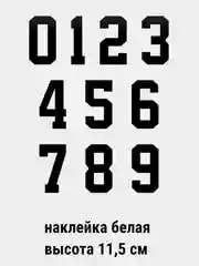 Наклейки на авто "Цифры 0123456789"