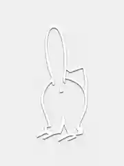 Белый виниловая наклейка "Кот"
