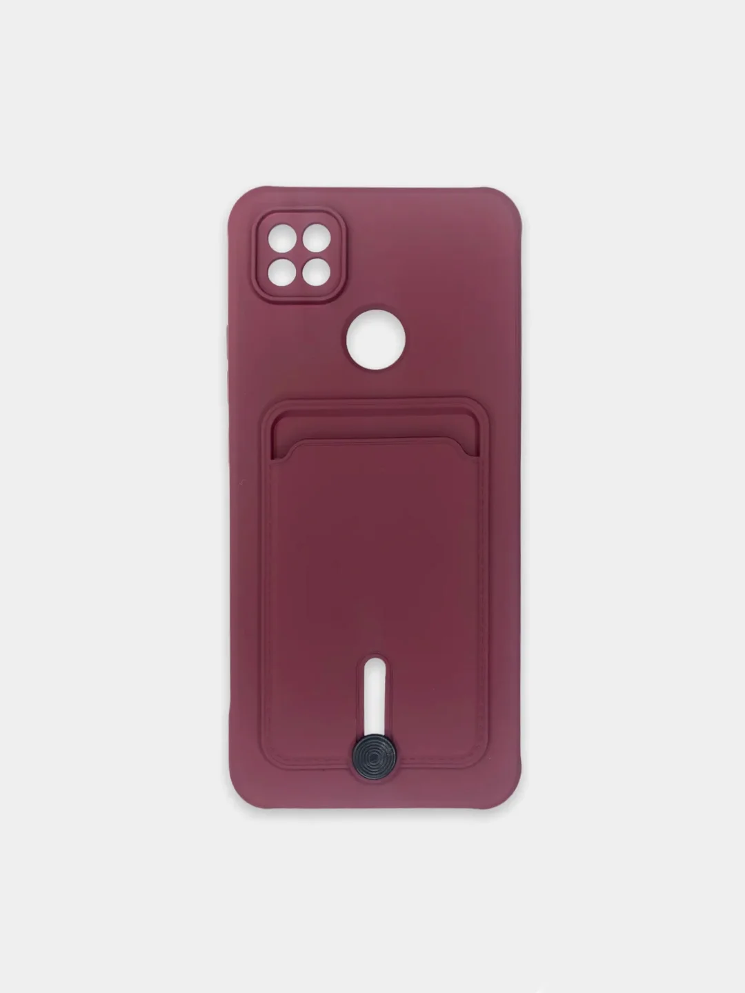 Черный чехол Xiaomi Redmi 10A / 9C, Сяоми Редми 10А / 9С, с карманом для карты, силиконовый