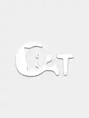 Белый виниловая наклейка "CAT"