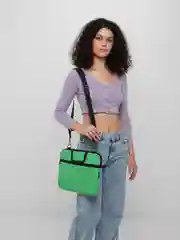 Сумка для ноутбука Vivacase Business Slim 14", оксфорд, зеленый, VCN-CBSL14-green