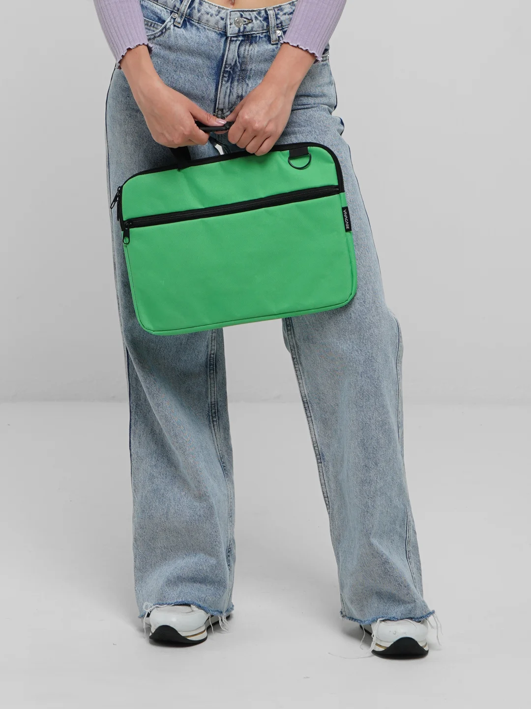 Сумка для ноутбука Vivacase Business Slim 14", оксфорд, зеленый, VCN-CBSL14-green