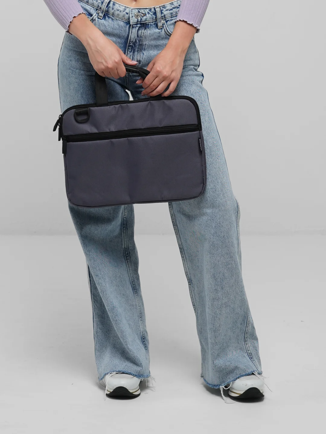 Сумка для ноутбука VIVACASE Business Slim 14", оксфорд, серый, VCN-CBSL14-gr