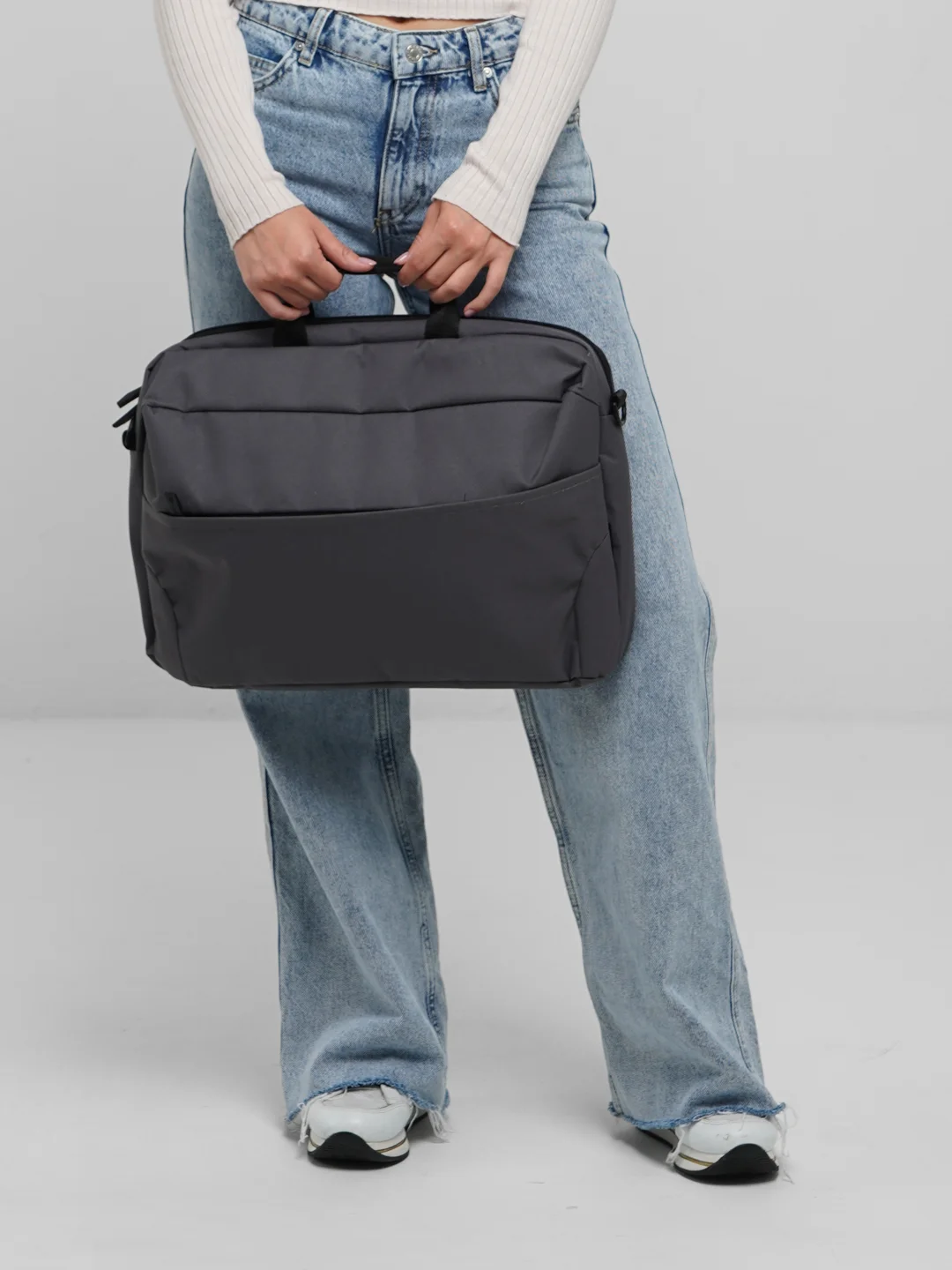 Сумка для ноутбука Vivacase BusinessTrip 15.6", оксфорд, серый, VCN-BTRP15-gr