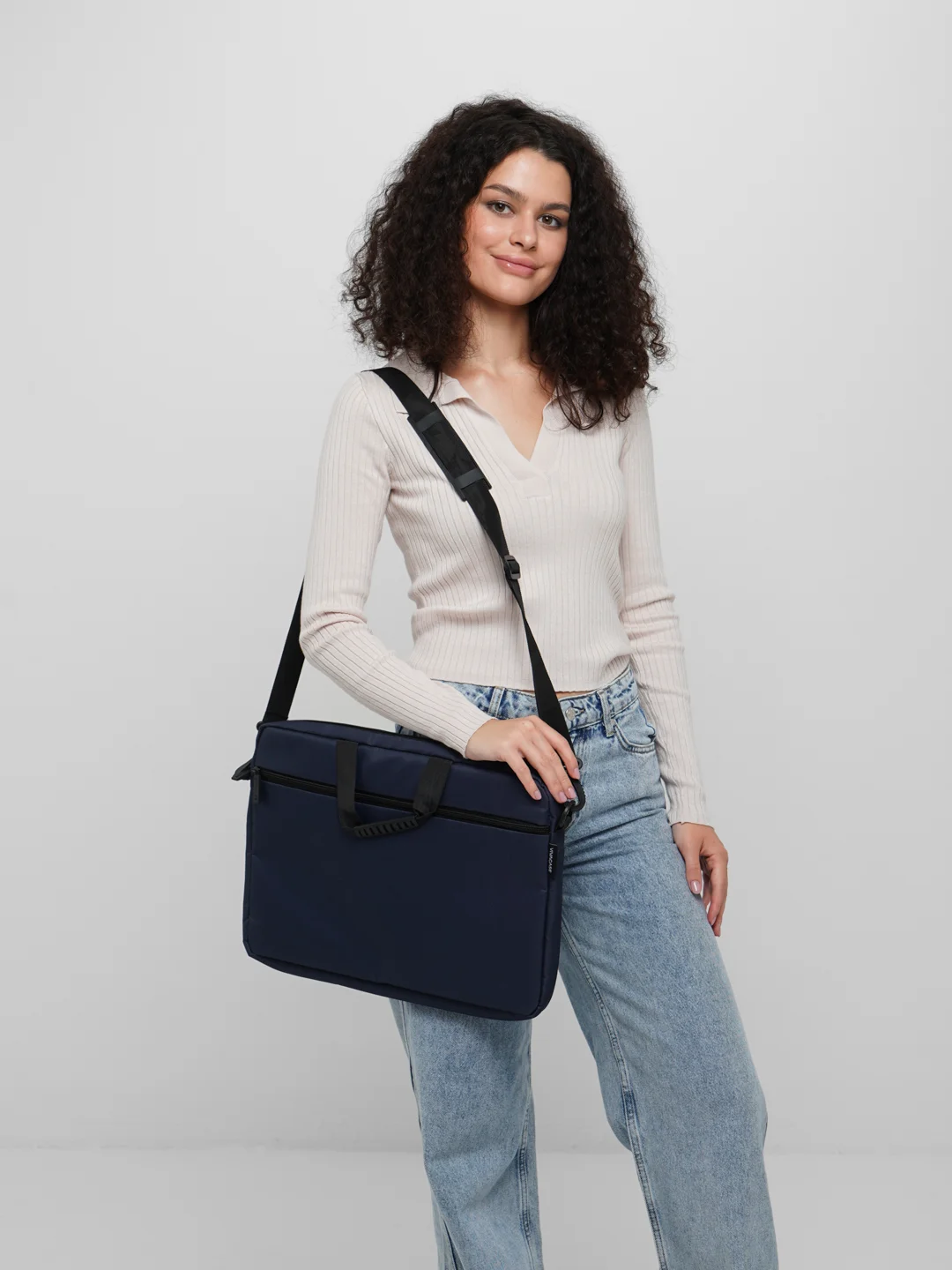 Сумка для ноутбука Vivacase Business 15.6", оксфорд, темно-синий, VCN-CBS15-darkblue