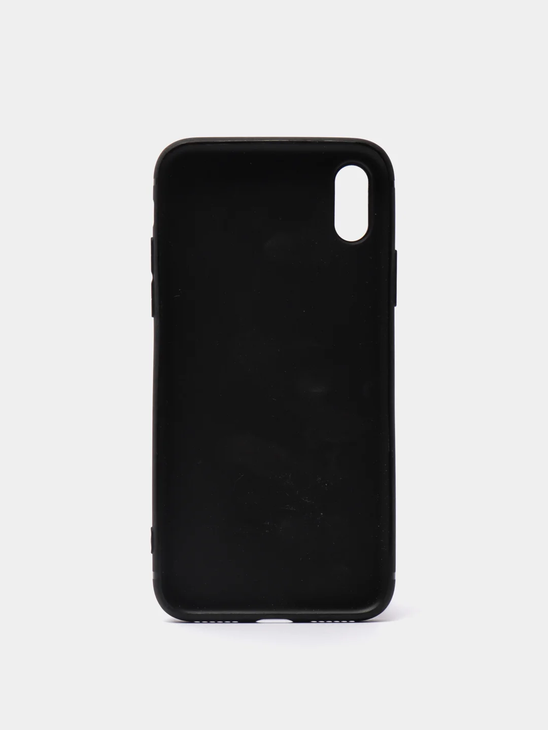 Черный силиконовый чехол для iPhone
