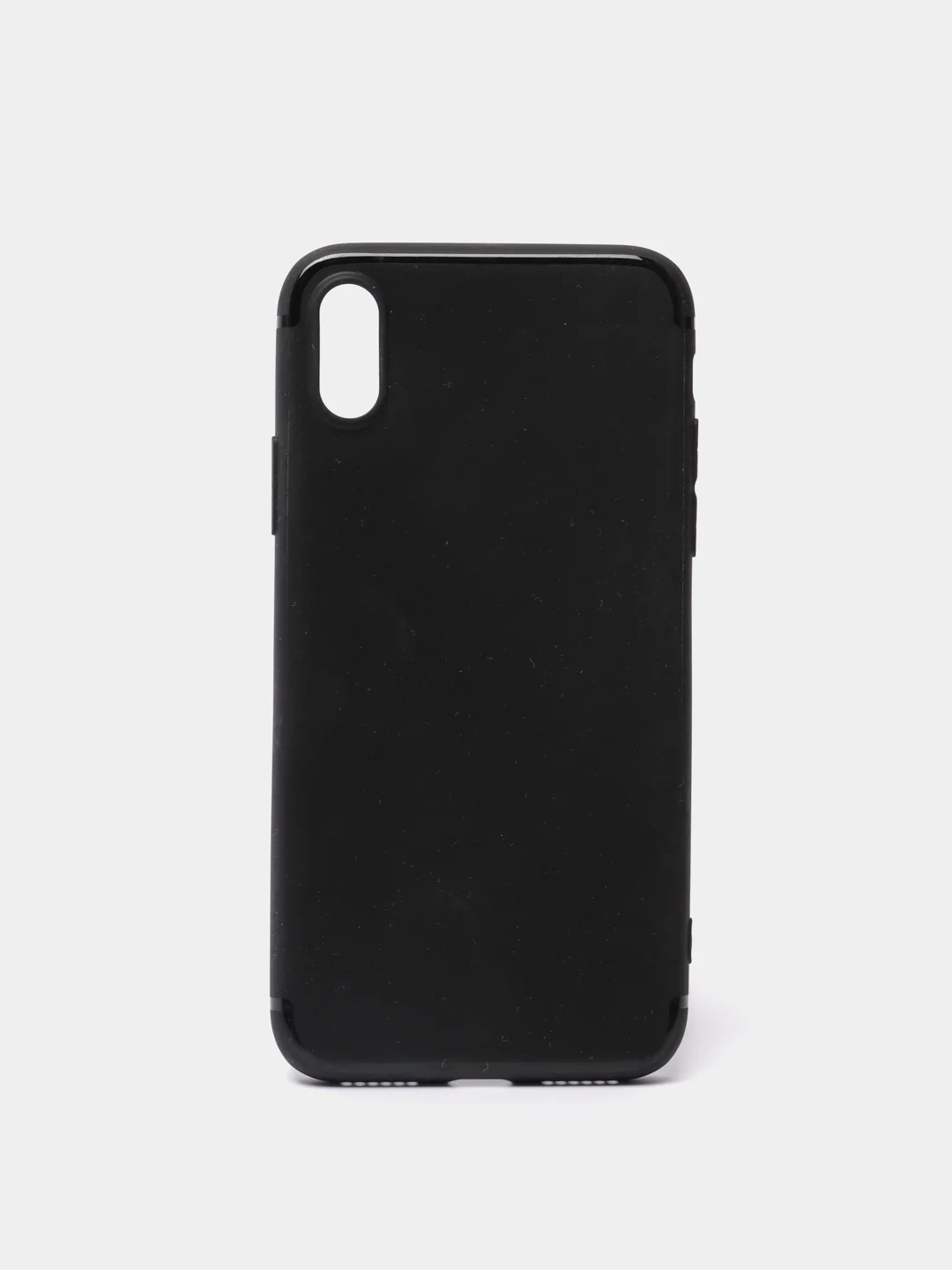Черный силиконовый чехол для iPhone