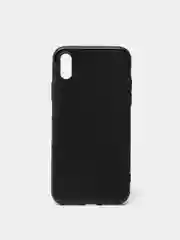 Черный силиконовый чехол для iPhone