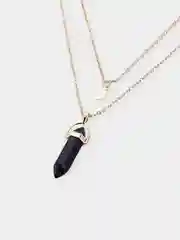 Индиго подвеска "Кристалл" двойная с месяцем