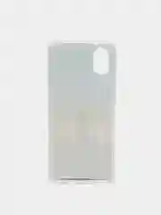 Небесно-голубой чехол для Samsung Galaxy A03 Core (Самсунг Галакси А03 Кор), силиконовый, с рисунком