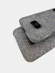 Белый чехол со стразами Samsung A12, A03, A03 core, iPhone 11, 12 Pro/ Pro Max, 13 Pro/ Pro Max