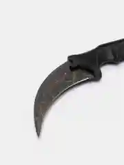 Угольный нож керамбит из игры CS Go в паутине