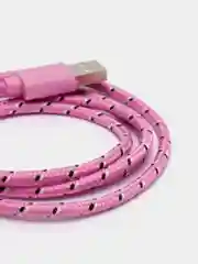 Розовый кабель для зарядки телефона micro USB, провод зарядный, шнур юсб быстрая зарядка
