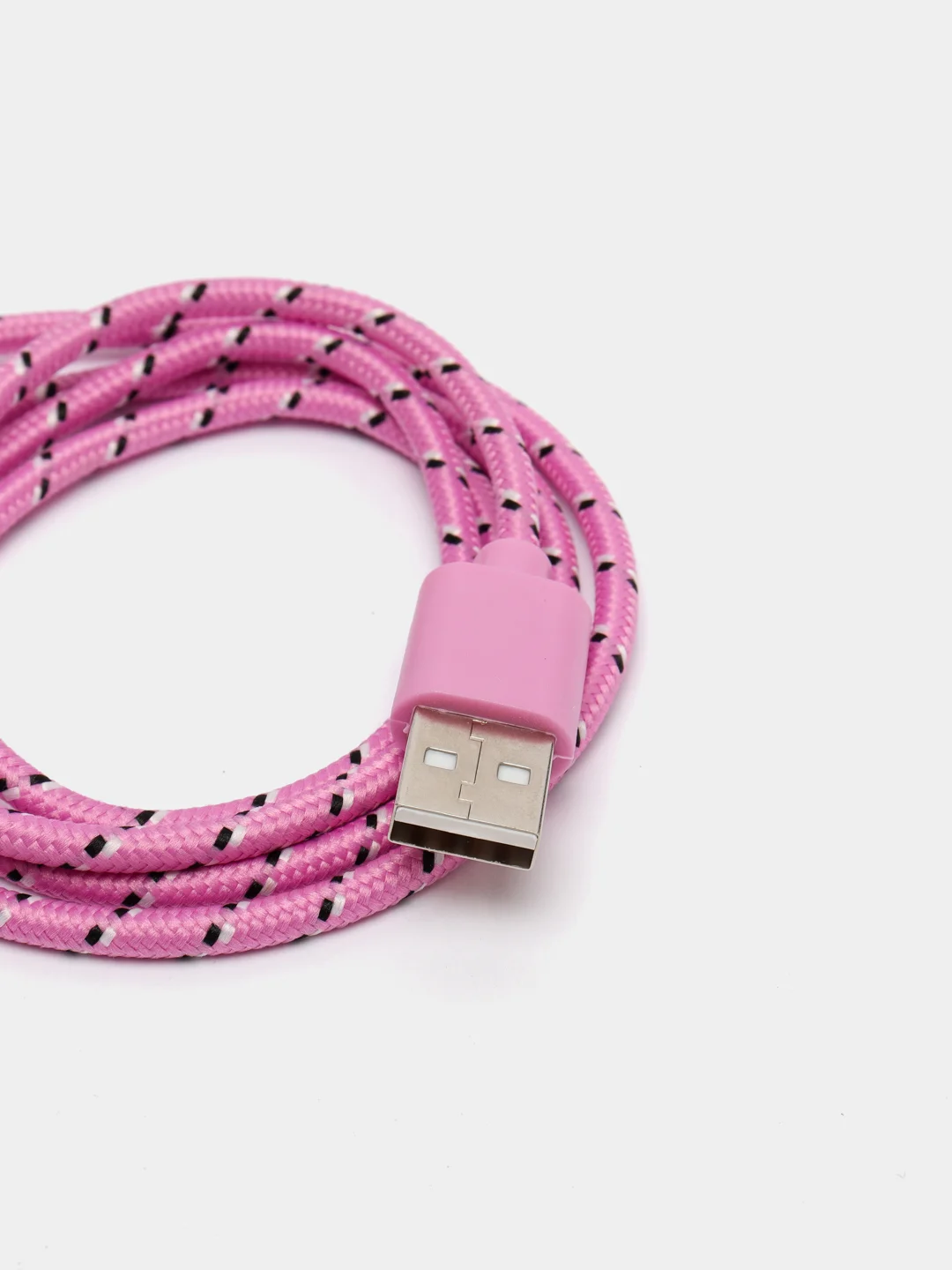 Розовый кабель для зарядки телефона micro USB, провод зарядный, шнур юсб быстрая зарядка