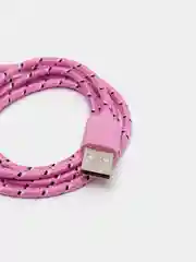 Розовый кабель для зарядки телефона micro USB, провод зарядный, шнур юсб быстрая зарядка