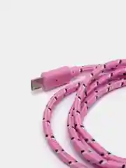 Розовый кабель для зарядки телефона micro USB, провод зарядный, шнур юсб быстрая зарядка