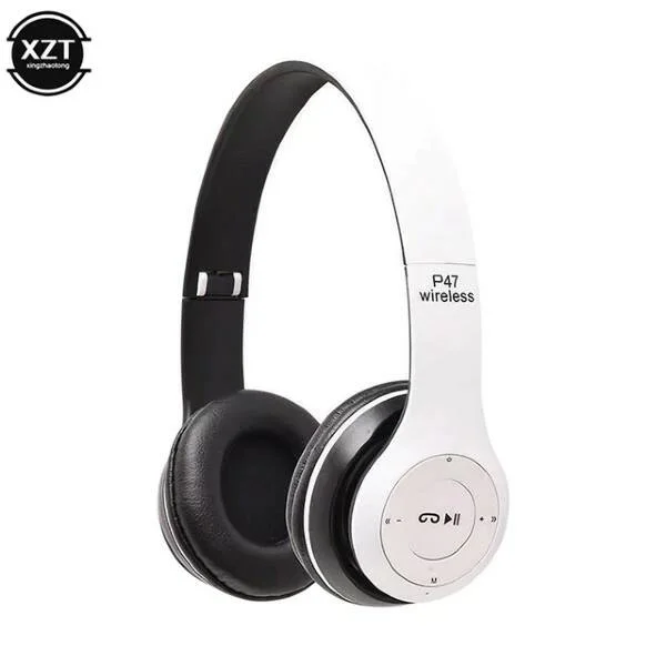 Белый беспроводные наушники 5.0, Bluetooth, с TF-картой памяти и микрофоном