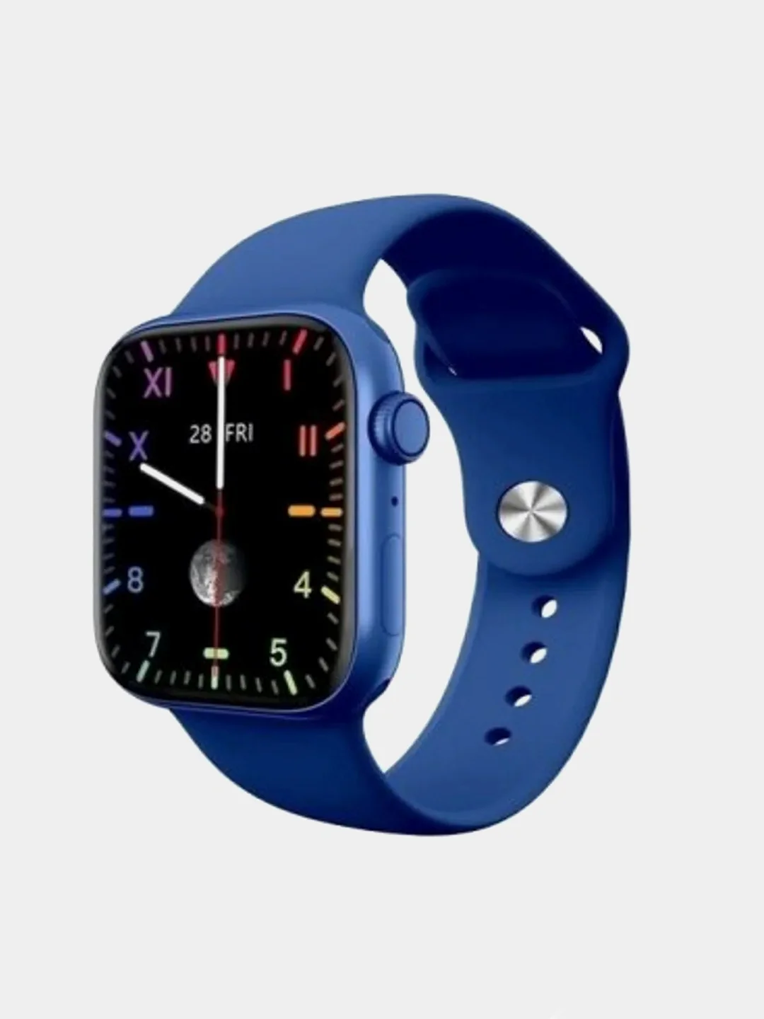 Синий умные смарт-часы Smart Watch RX 63 Pro Max, 45 мм, с беспроводной зарядкой