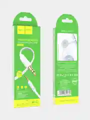 Белый аудиокабель Hoco UPA16 AUX 3.5 mm, 2 м