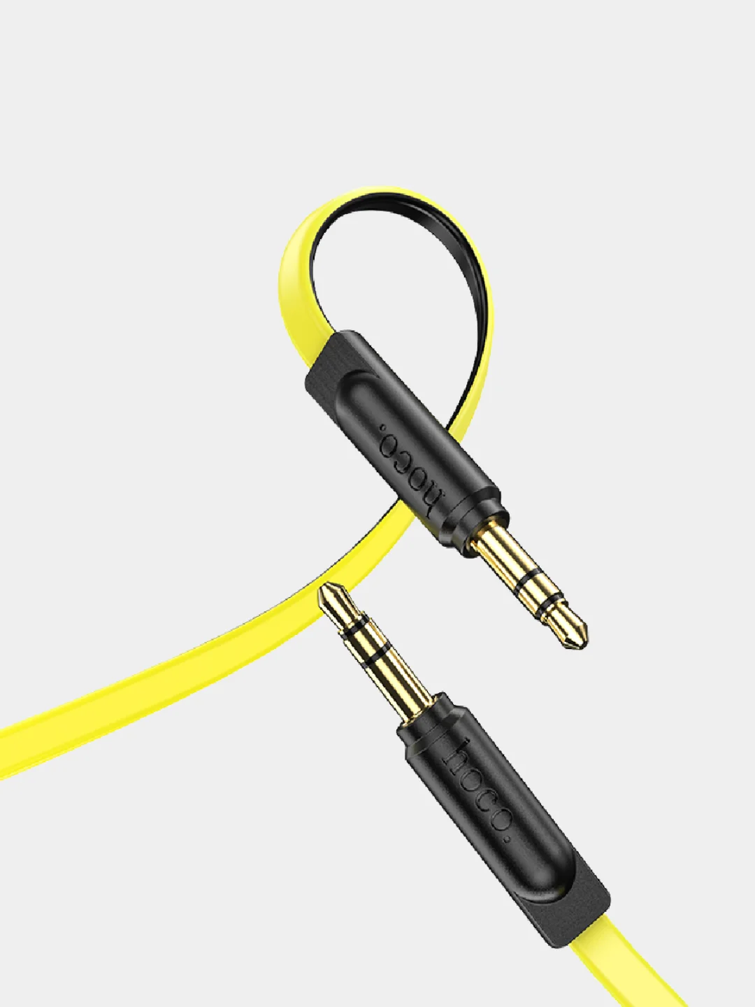 Желтый аудиокабель Hoco UPA16 AUX 3.5 mm, 2 м