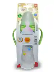 Красный бутылочка Baby Land, 240 мл, с ручками, силиконовой классической соской Air System