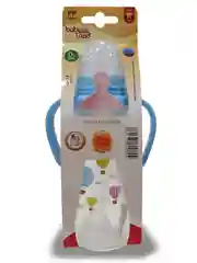 Красный бутылочка Baby Land, 240 мл, с ручками, силиконовой классической соской Air System